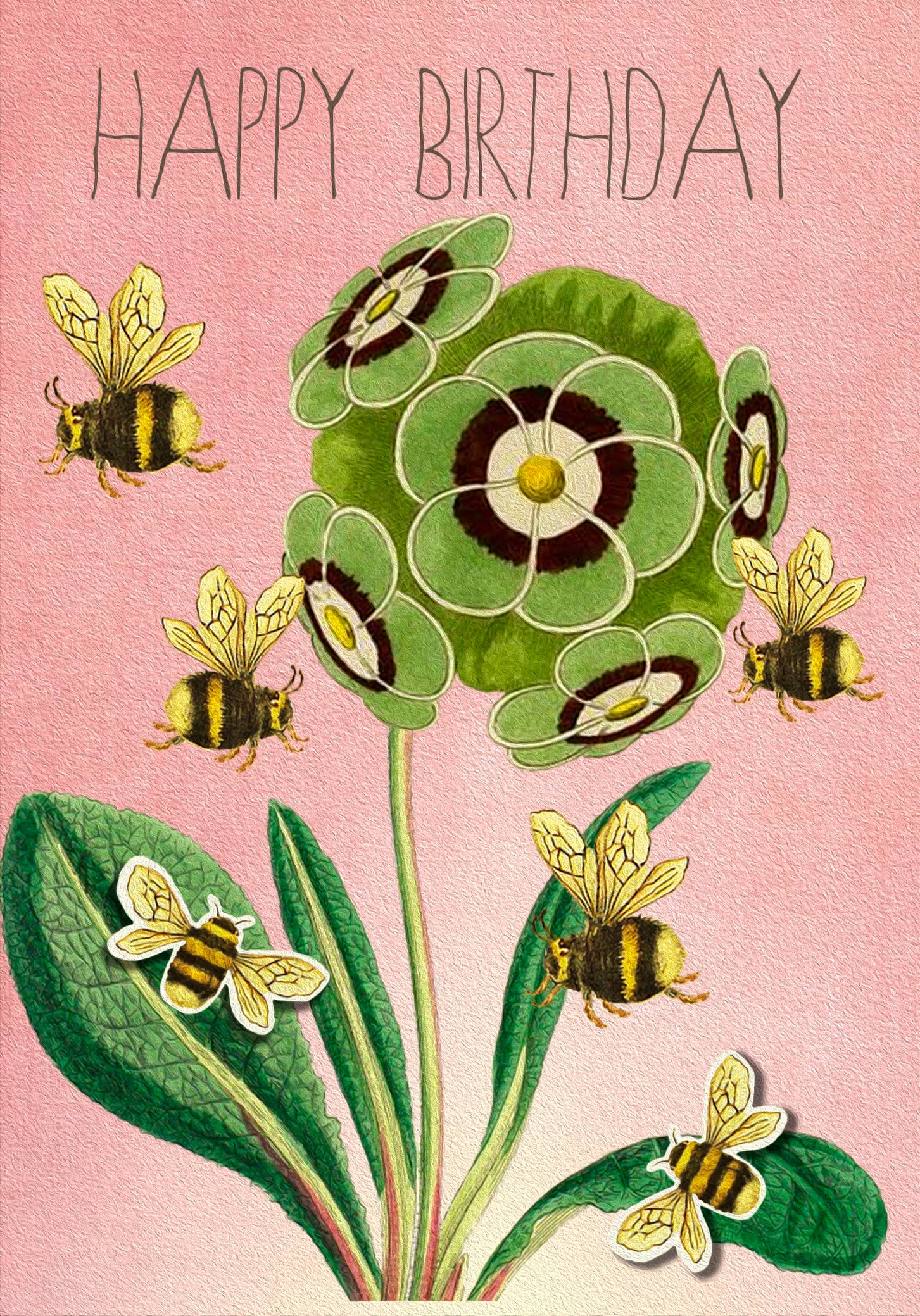 PU010P ~ Pop Up Greeting Card with Bee
