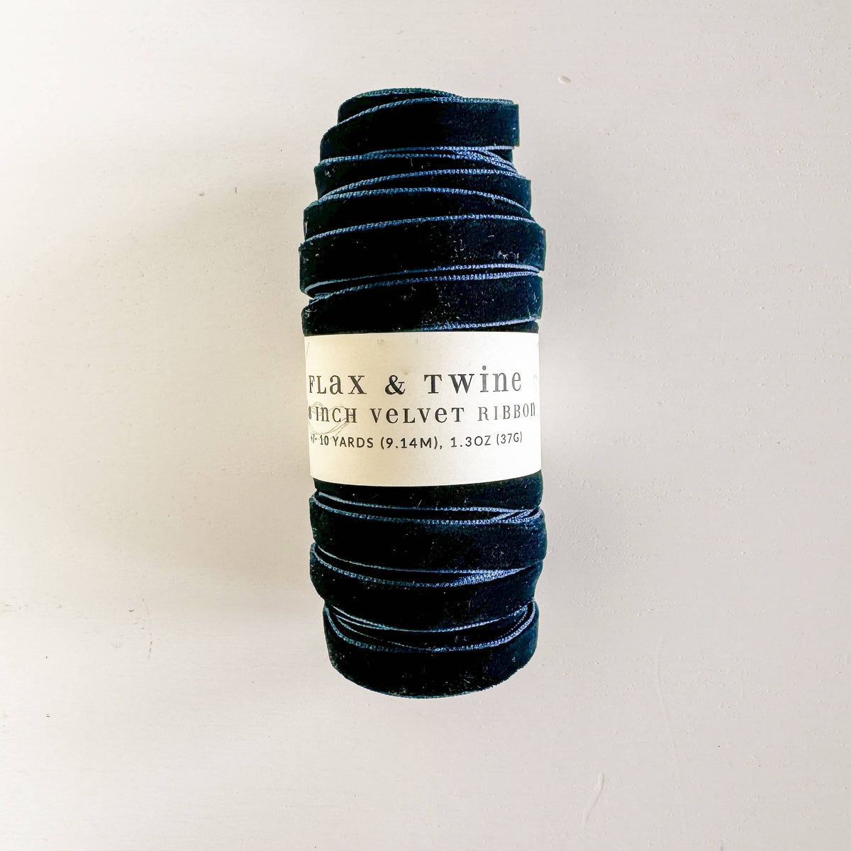 Flax & Twine 3/8" Velvet Ribbon - 10 Yards: Buttercup