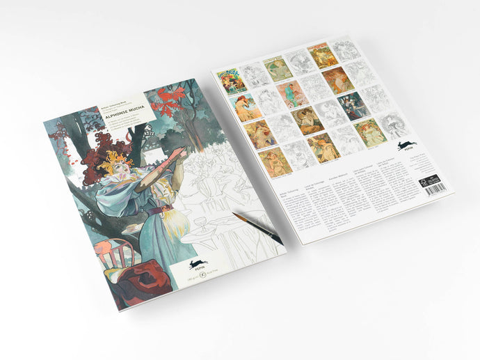 Alphonse Mucha Artists' Colouring Book