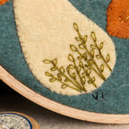 Fungi Appliqué Hoop Craft Kit: English
