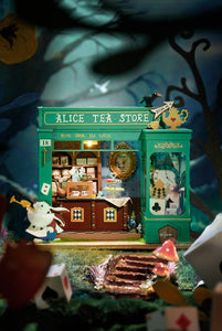 DIY Miniature House Kit: Alice's Tea Store