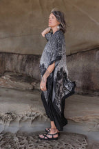 The Stargazer Goddess Duster Kimono w/ Celestial Print