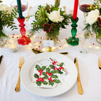 Dark Green Glass Candlestick