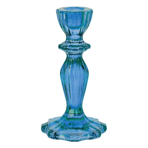 Blue Glass Candlestick