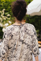 Honey & The Moon Artist Dress w/ Pockets, Florals & Bees: L/XL (fits approx. size 12-16)