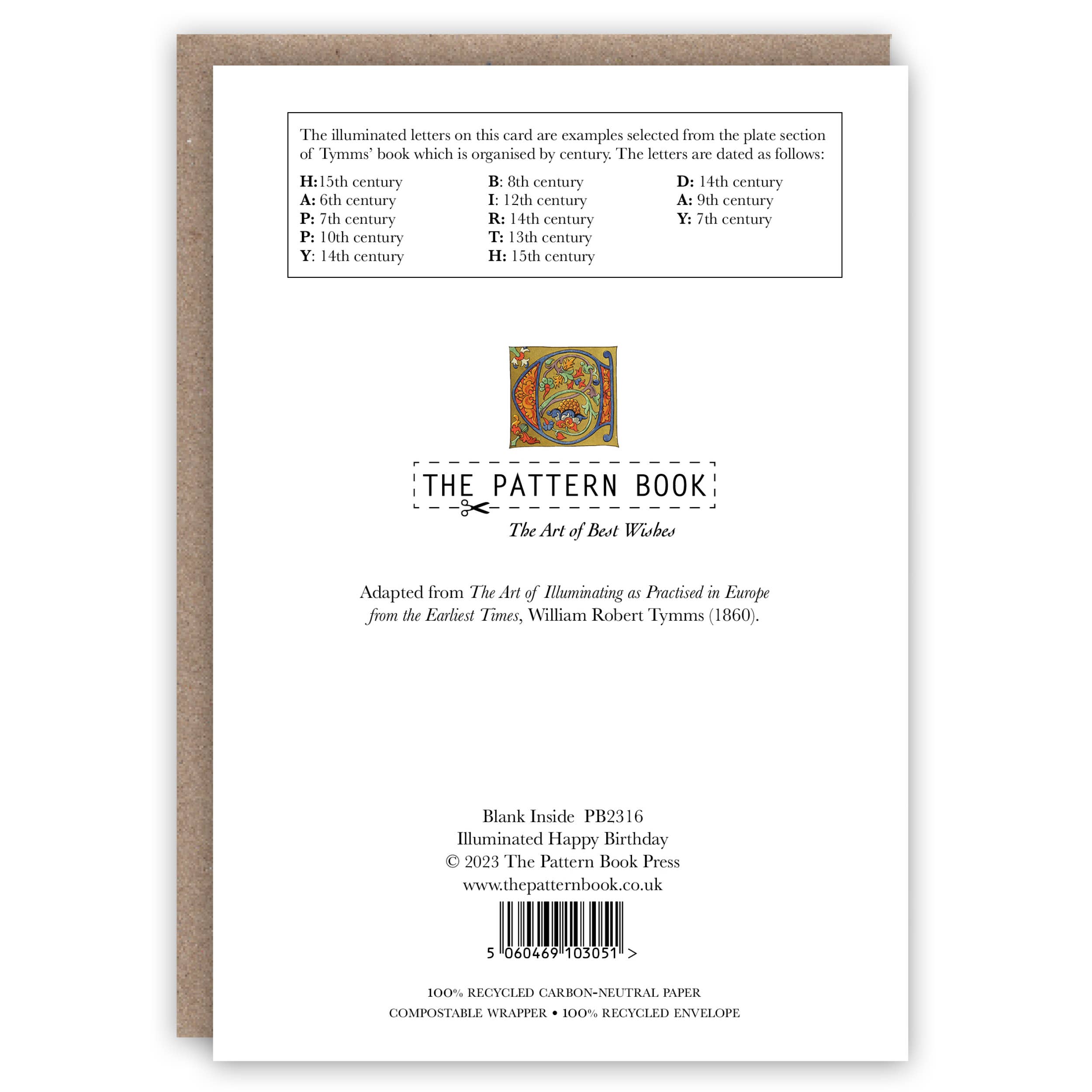 Illuminated Happy Birthday birthday card
