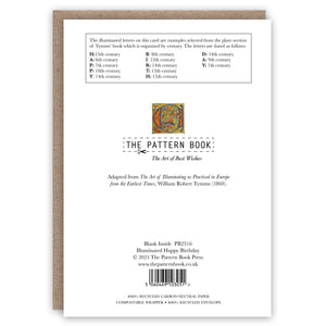 Illuminated Happy Birthday birthday card