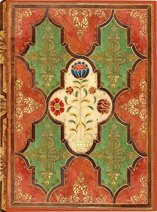 Journal en parchemin fleuri