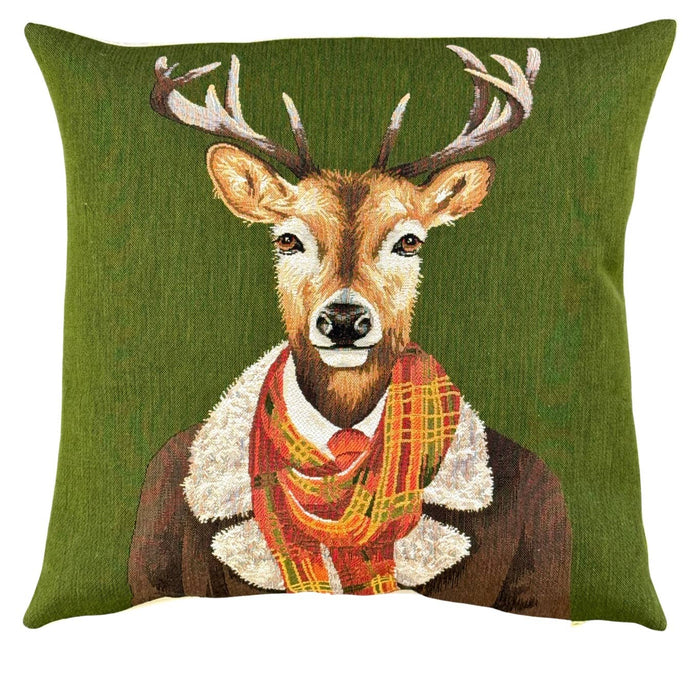 Decorative Pillow Cover anthropomorphic stag