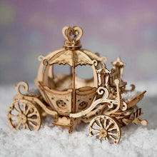 Load image into Gallery viewer, 3D Laser Cut Wooden Puzzle: Pumpkin Carriage