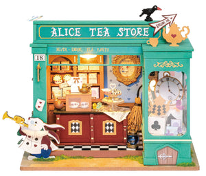 Kit de maison miniature à faire soi-même : Alice's Tea Store