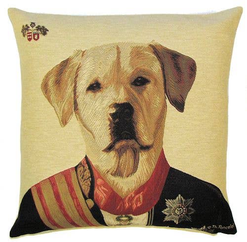 Decorative Pillow Cover Poncelet Yellow Labrador