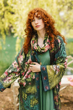 The Daydreamer Scarf w/ Sleeping Beauty, Florals & Rabbits