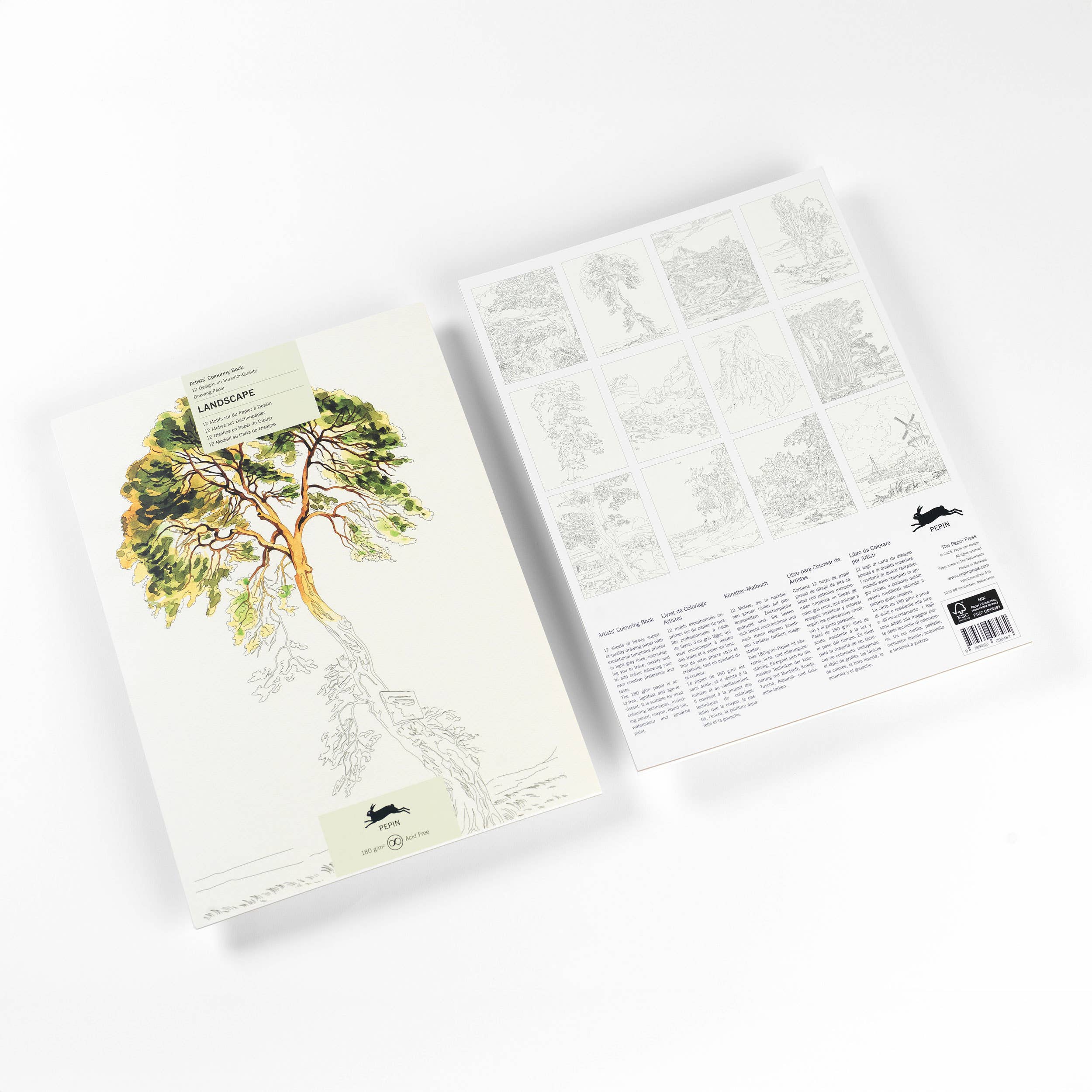 Landscape Artists' Colouring Book