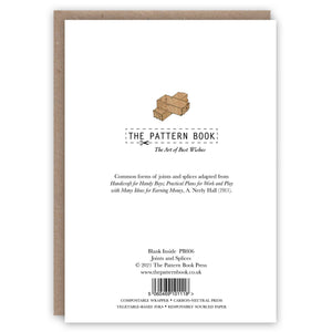 Joints and Splices greeting card