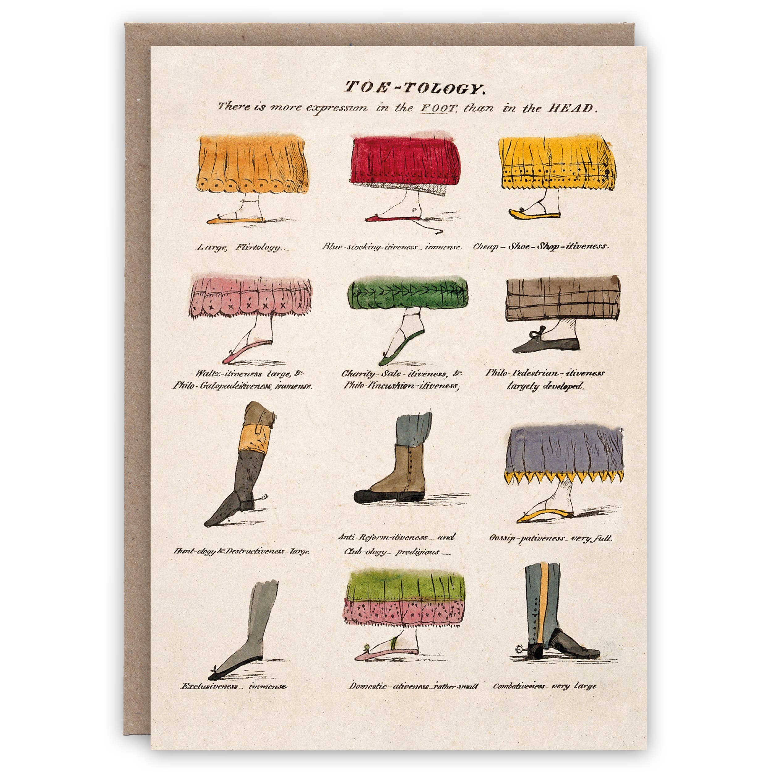 Toe-Tology greeting card