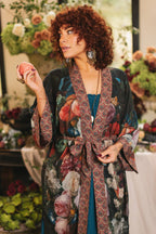 Flight of Fancy Opera Duster Kimono Robe Hummingbird