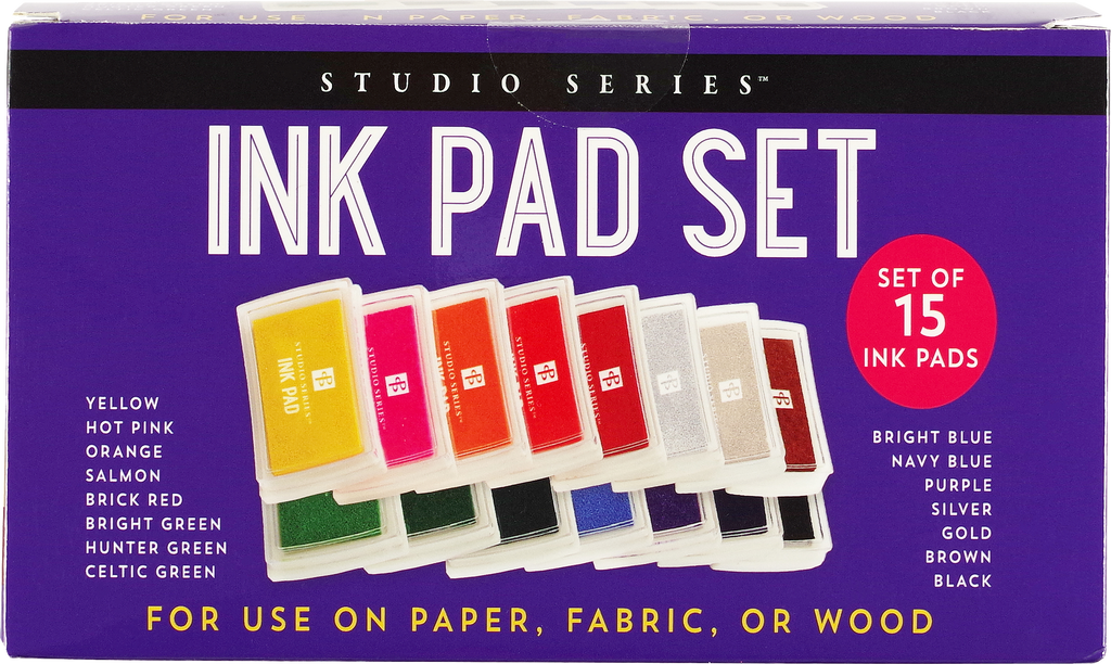 Ensemble de tampons encreurs Studio Series (15 couleurs)