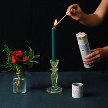 Charger l&#39;image dans la galerie, Green Glass Candlestick