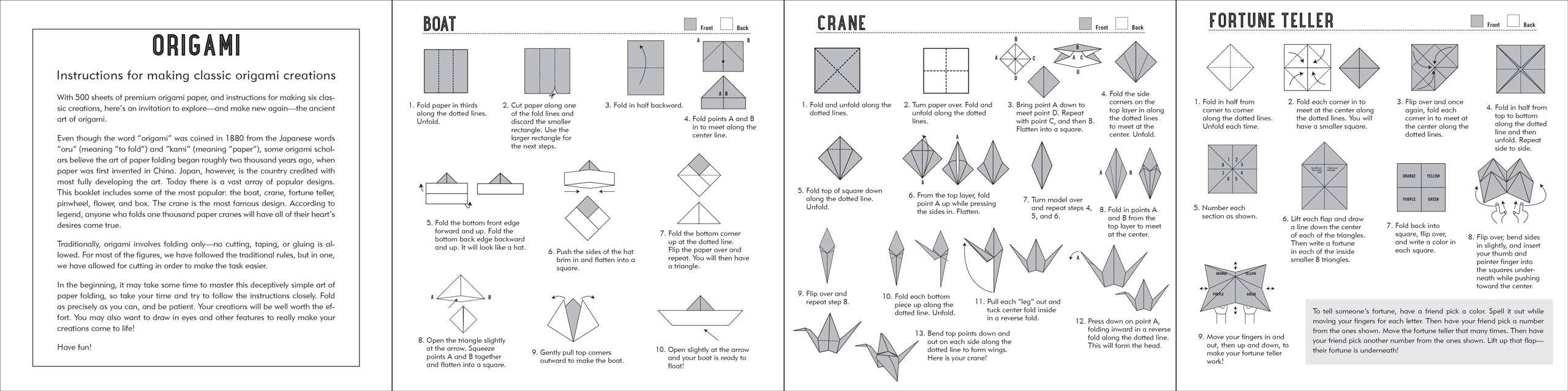 Motifs de papier origami Washi (500 feuilles)