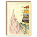 Crust of the Earth greeting card