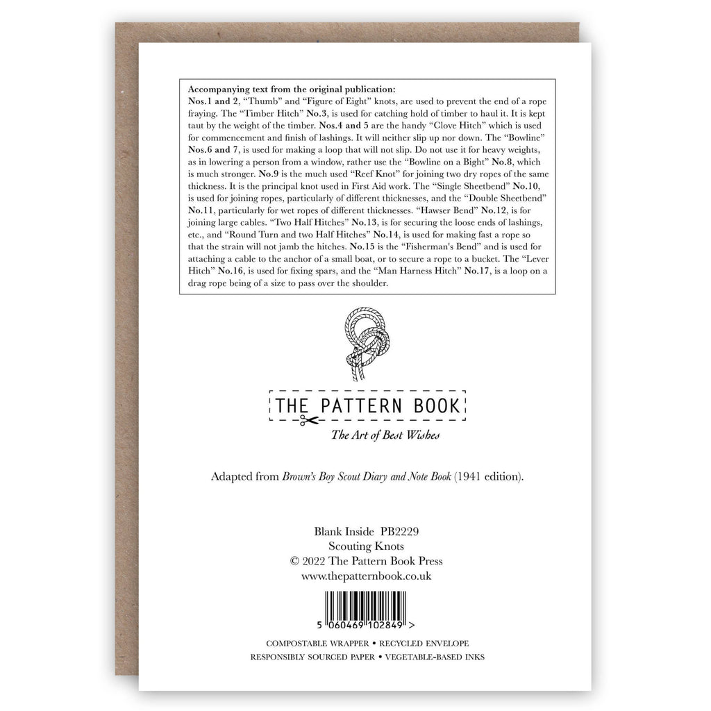 Scouting Knots greeting card