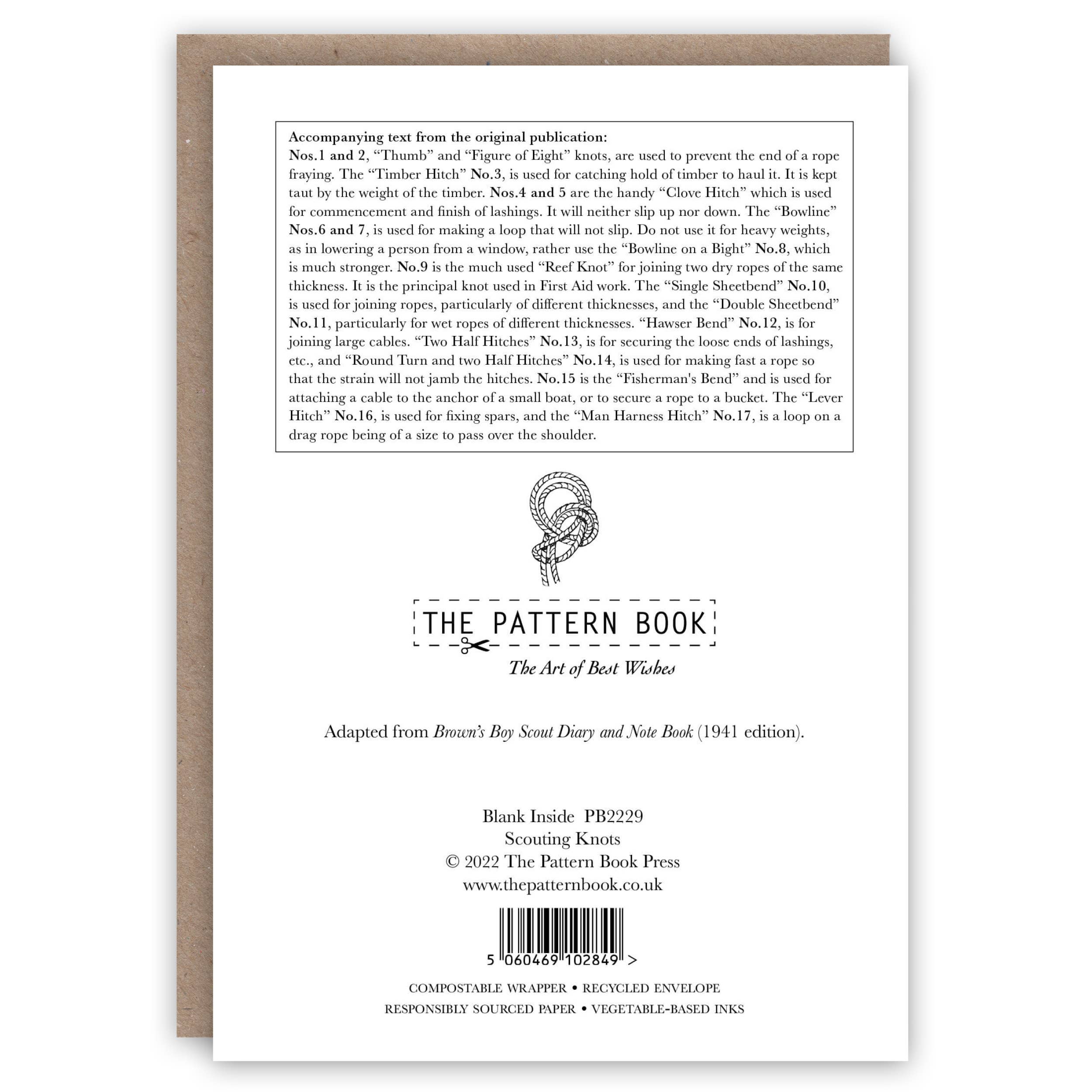 Scouting Knots greeting card