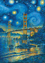 Load image into Gallery viewer, San Francisco Starry Night 500 Piece Jigsaw Puzzle