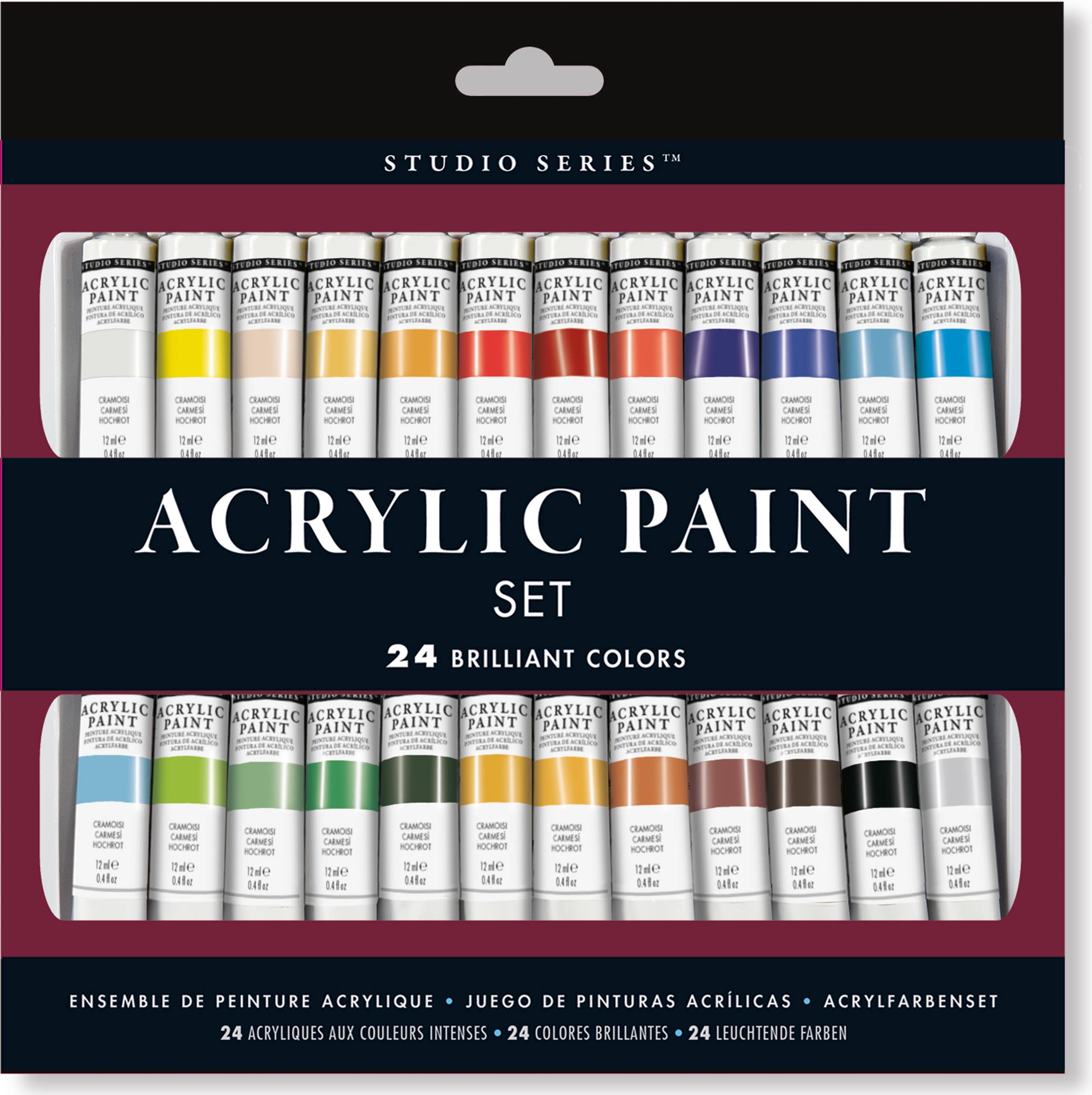Ensemble de peinture acrylique Studio Series (24 couleurs)