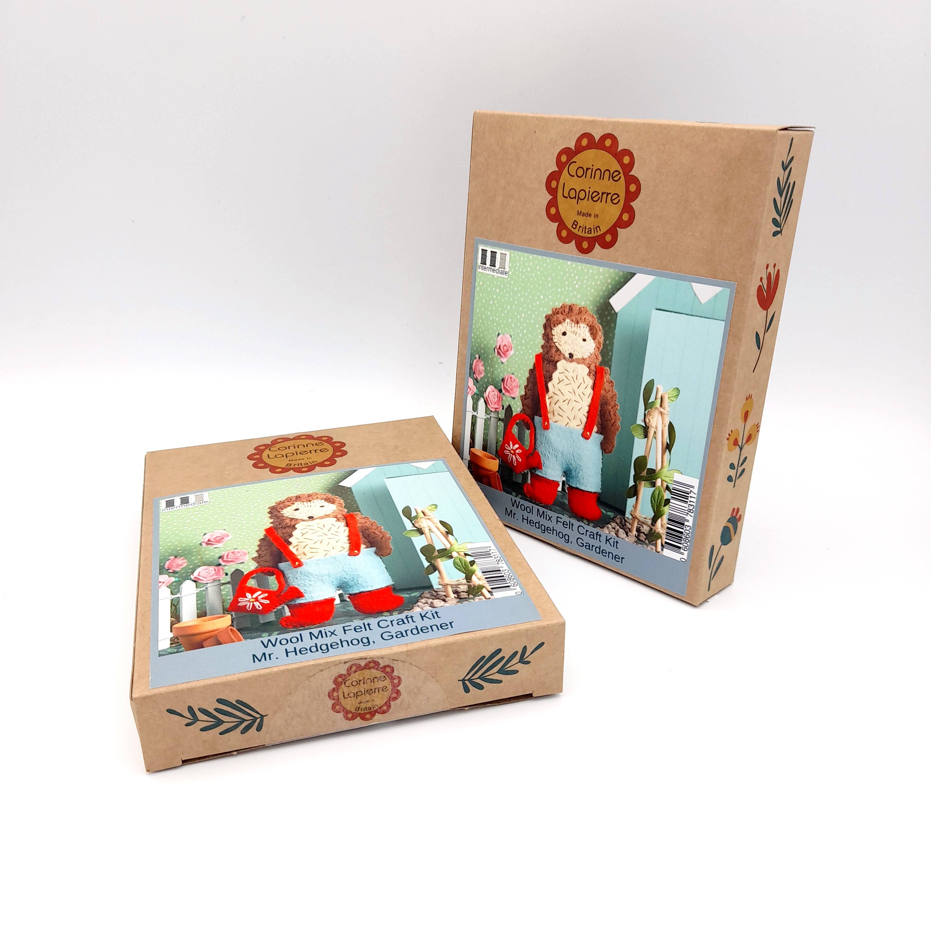 Mr. Hedgehog Gardener Felt Craft Mini Kit