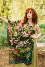 The Daydreamer Scarf w/ Sleeping Beauty, Florals & Rabbits