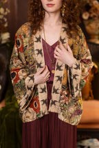 Golden Hour Pixie Duster Cropped Kimono w/ Florals