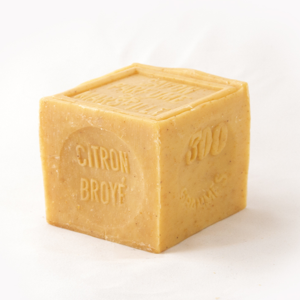 Marseille soap block - 300g -  Crushed Lemon