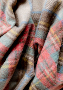 Recycled Wool King Blanket in Stewart Dress Antique