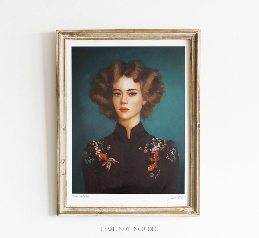 Comet And Oranda Art Print - 8.5