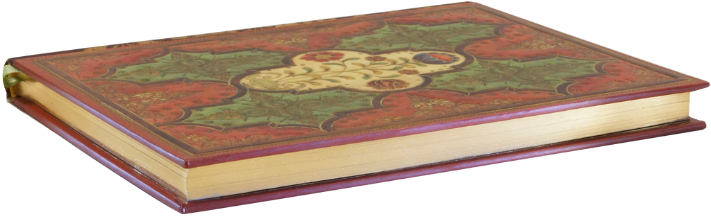 Journal en parchemin fleuri