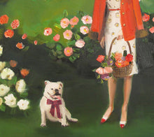 Load image into Gallery viewer, Beatrice In The Garden On Her 6th Birthday Art Print-8.5X11