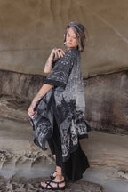The Stargazer Goddess Duster Kimono w/ Celestial Print