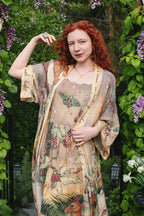 Lovelight Bohéme Slip Dress w/ whimsical woodland deer: L/XL (fits approx. size 12-16)
