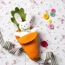 Load image into Gallery viewer, Bunny in Carrot Felt Craft Mini Kit