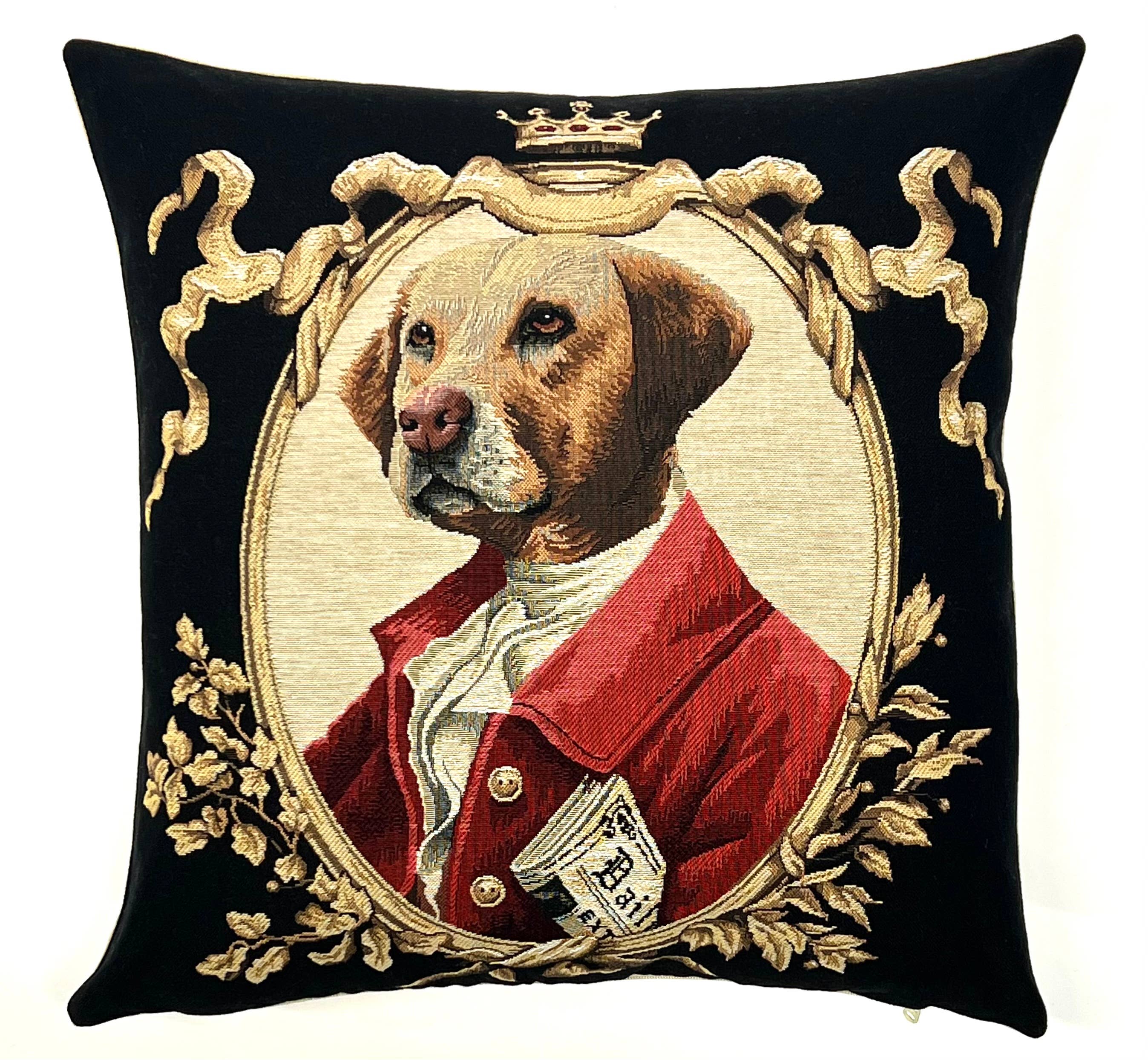 Coussin décoratif Labrador jaune