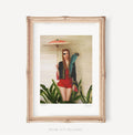 Mathilda la rouge. Impression d'art 10,75"x14"