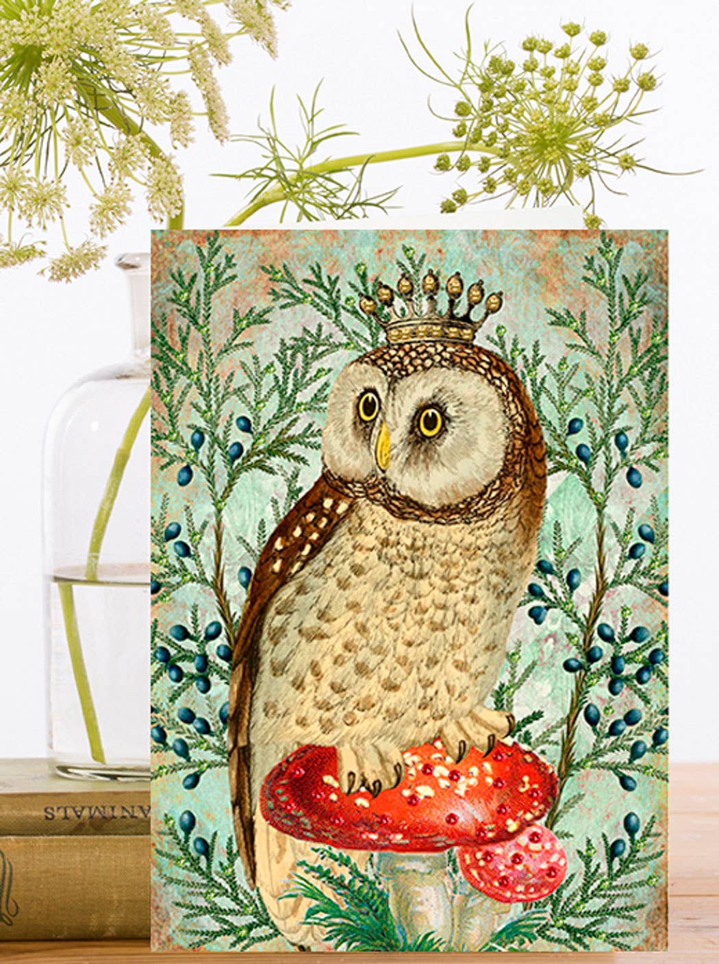 Owl & Crown Card