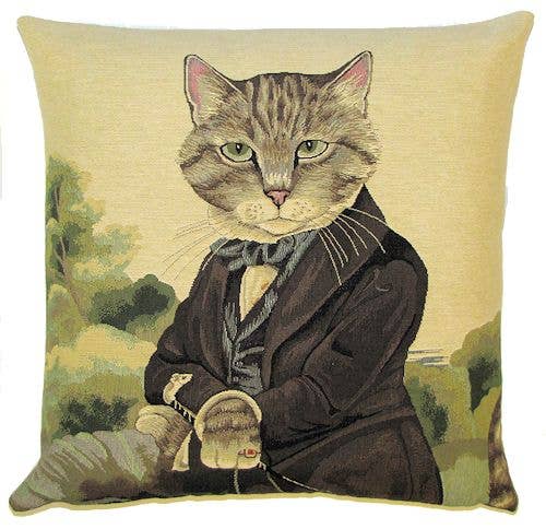 Cat Portrait Pillow