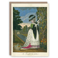 Beautiful Fruit Gatherer greeting card