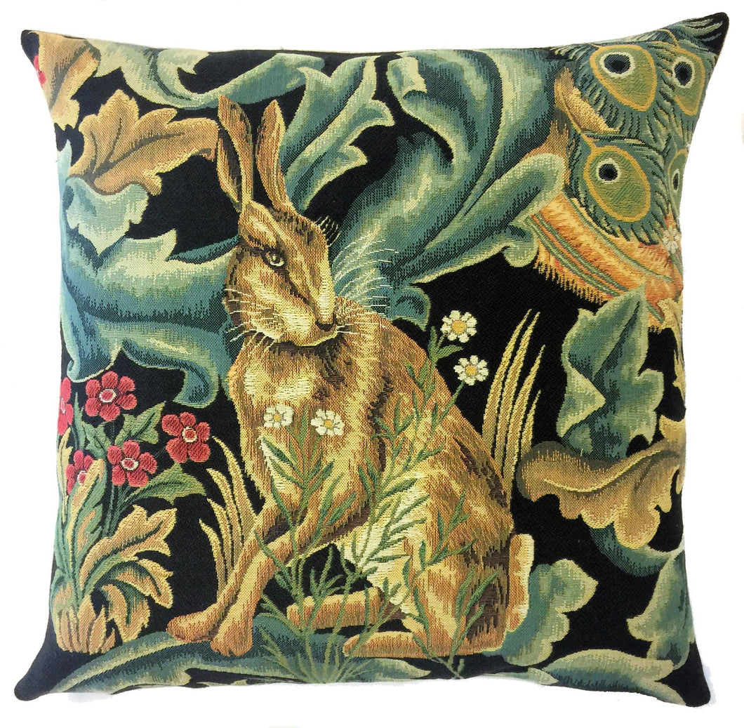 Hare Pillow by William Morris