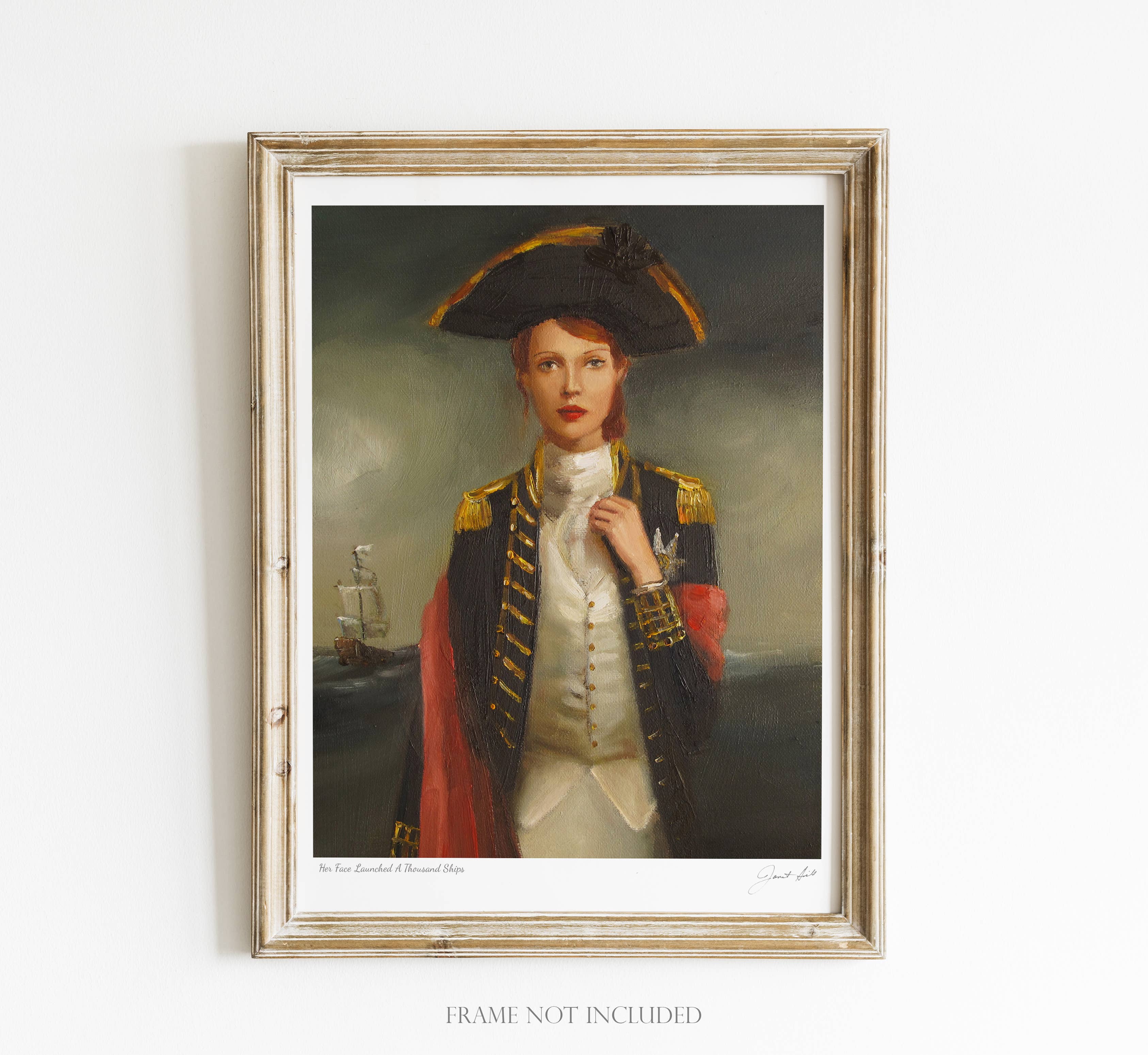 Impression d'art « Son visage a lancé un millier de navires » - 8,5" X 11"