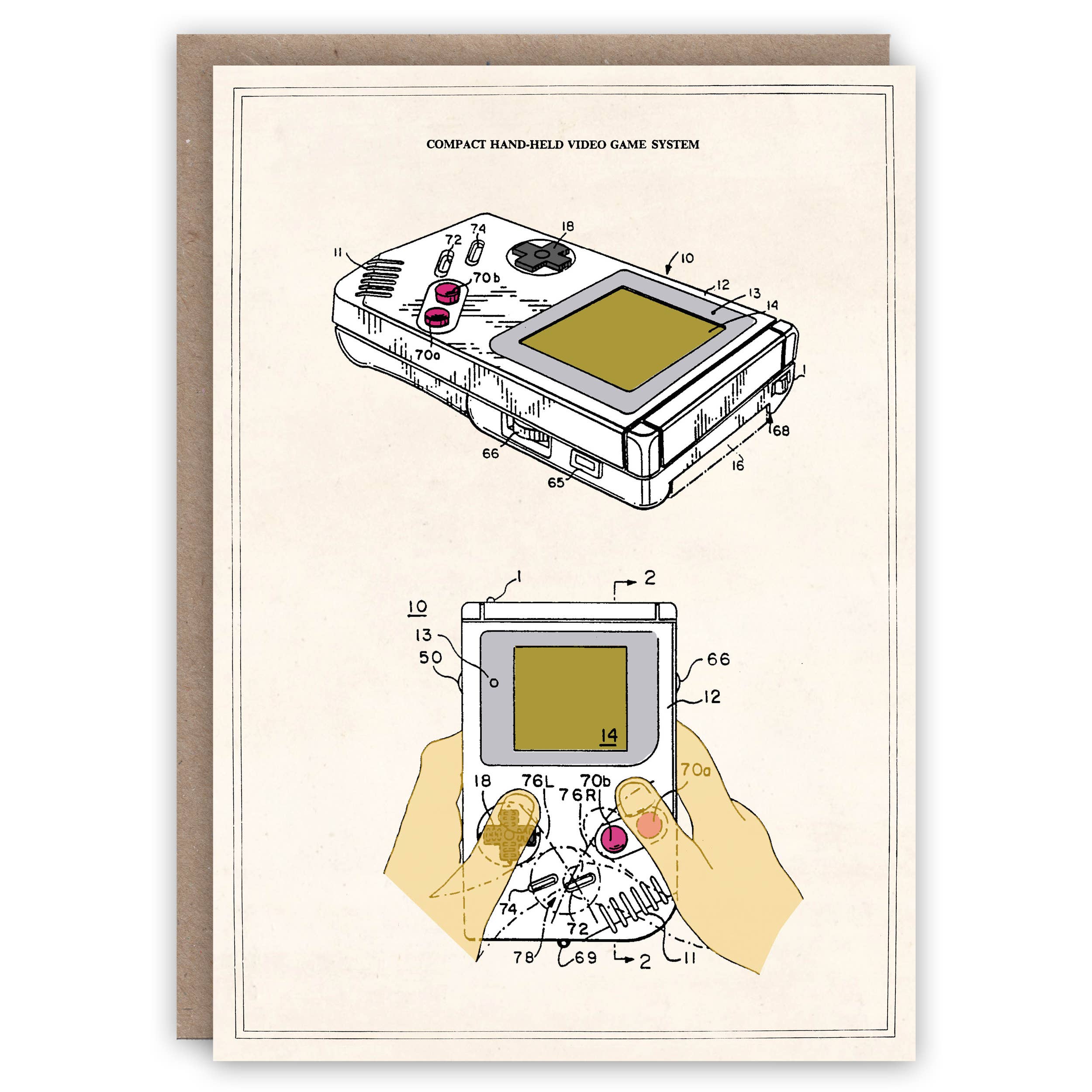 Game Boy greeting card