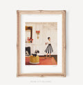 Lisette vs la mouffette - Impression d'art - 11" X 14"
