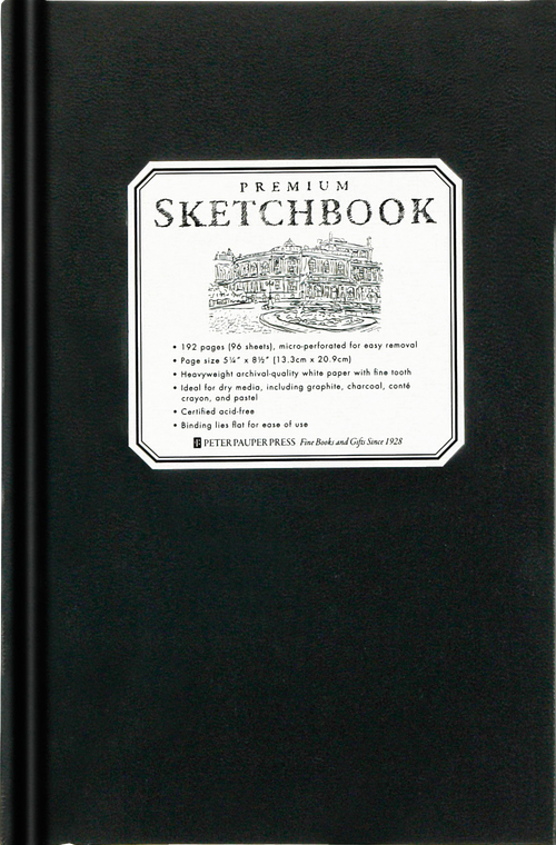 Front cover of sketchbook. 